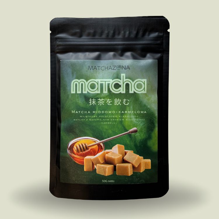 Zestaw Premium Matcha Miód i Karmel