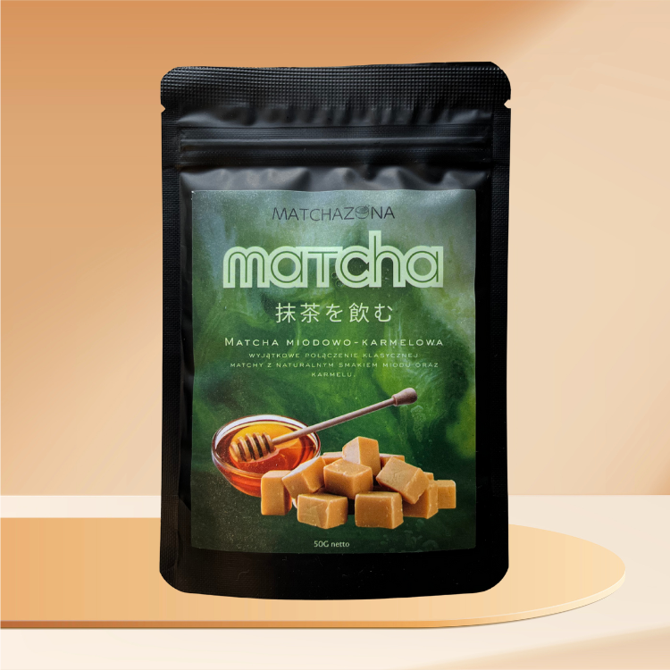 Premium Matcha Miód i Karmel Herbata