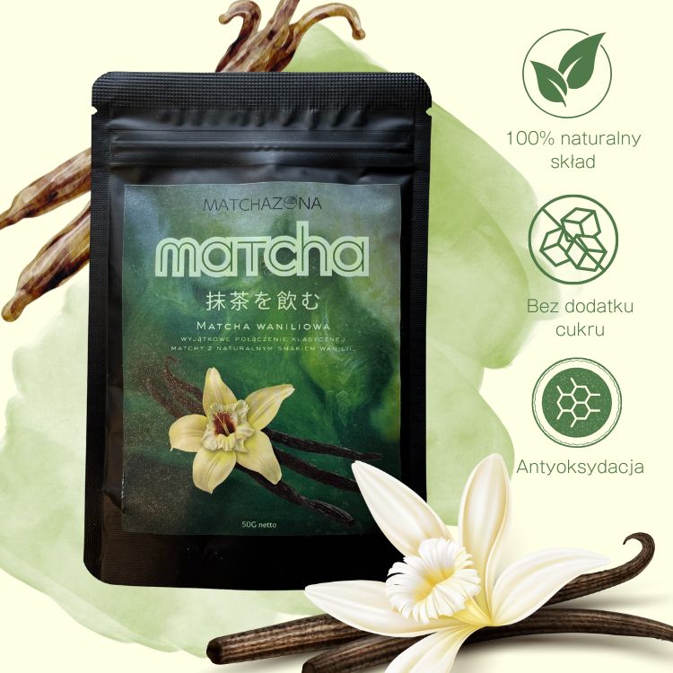 Premium Matcha Waniliowa Herbata