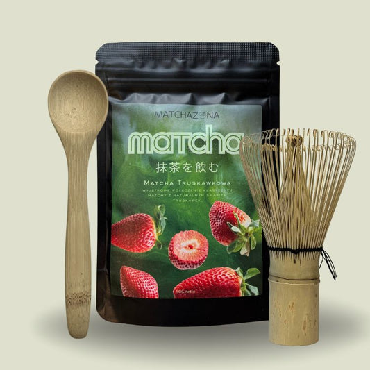 Zestaw Premium Matcha Truskawkowa